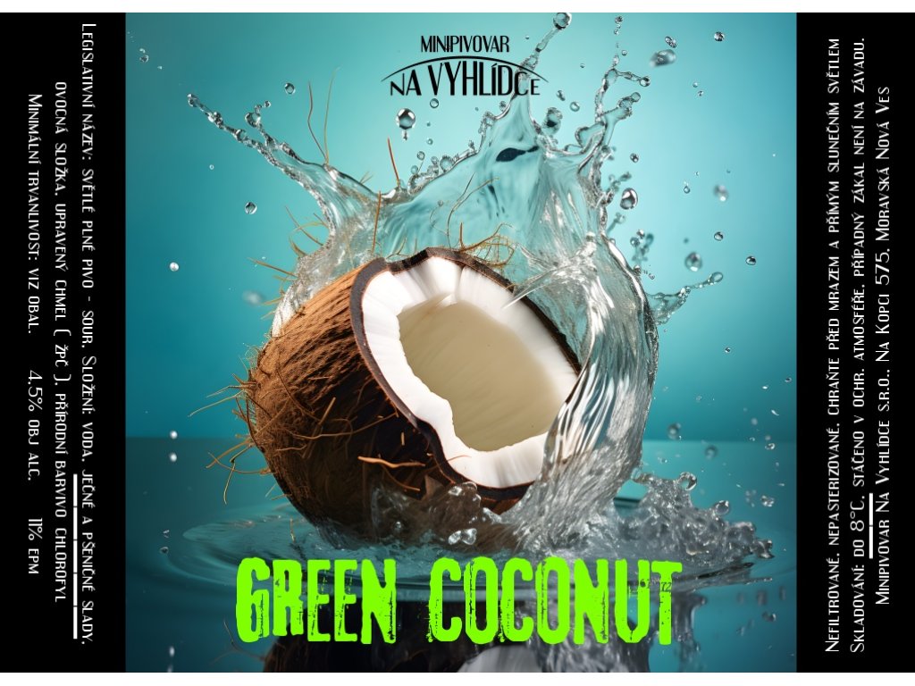 Velikonoční pivní speciál 11° Kyseláč Green COCONUT