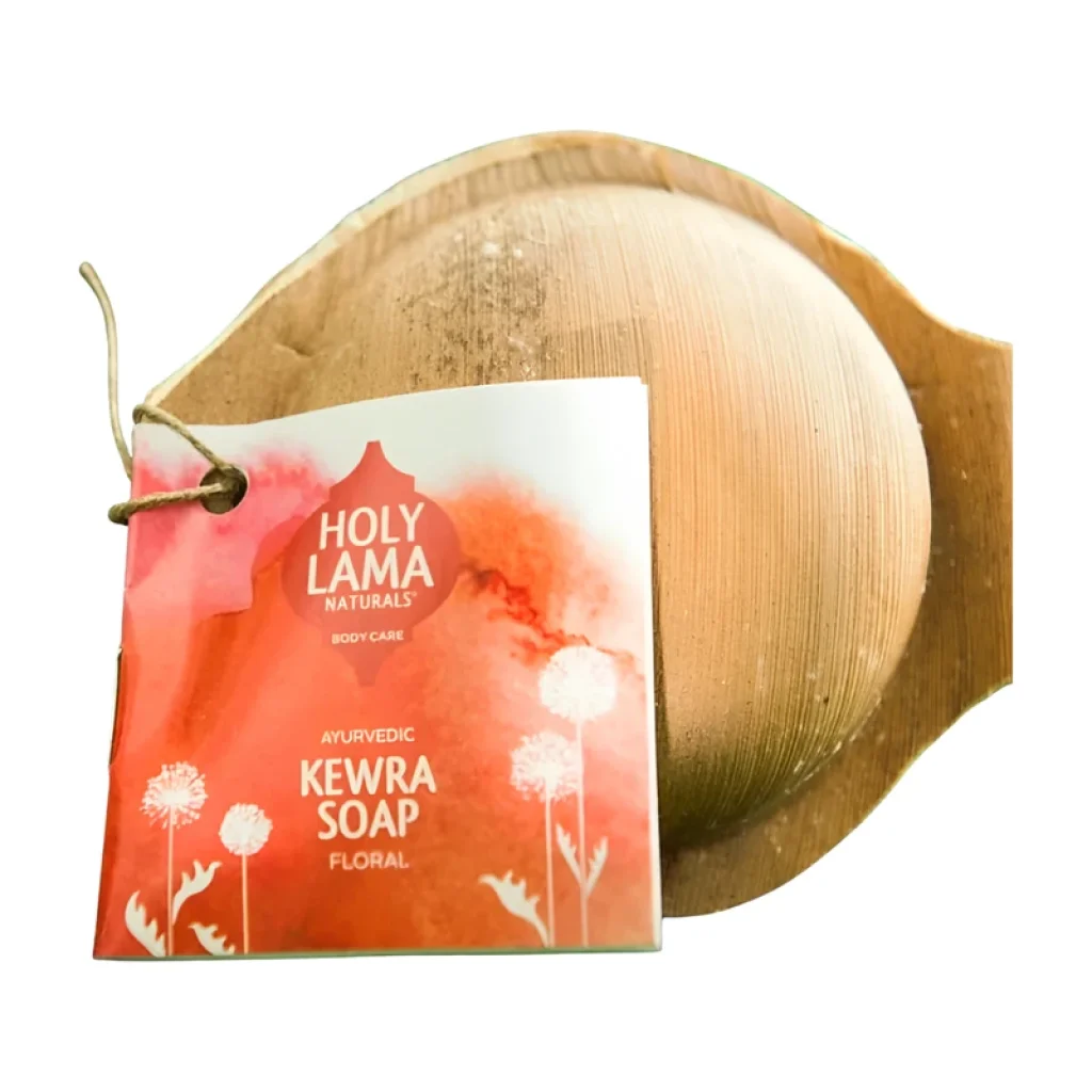 Ajurvédské mýdlo BERGAMOT & PAČULI v palmovém listu 100 g