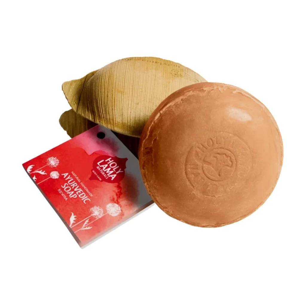 Ajurvédské mýdlo BERGAMOT & PAČULI v palmovém listu 100 g