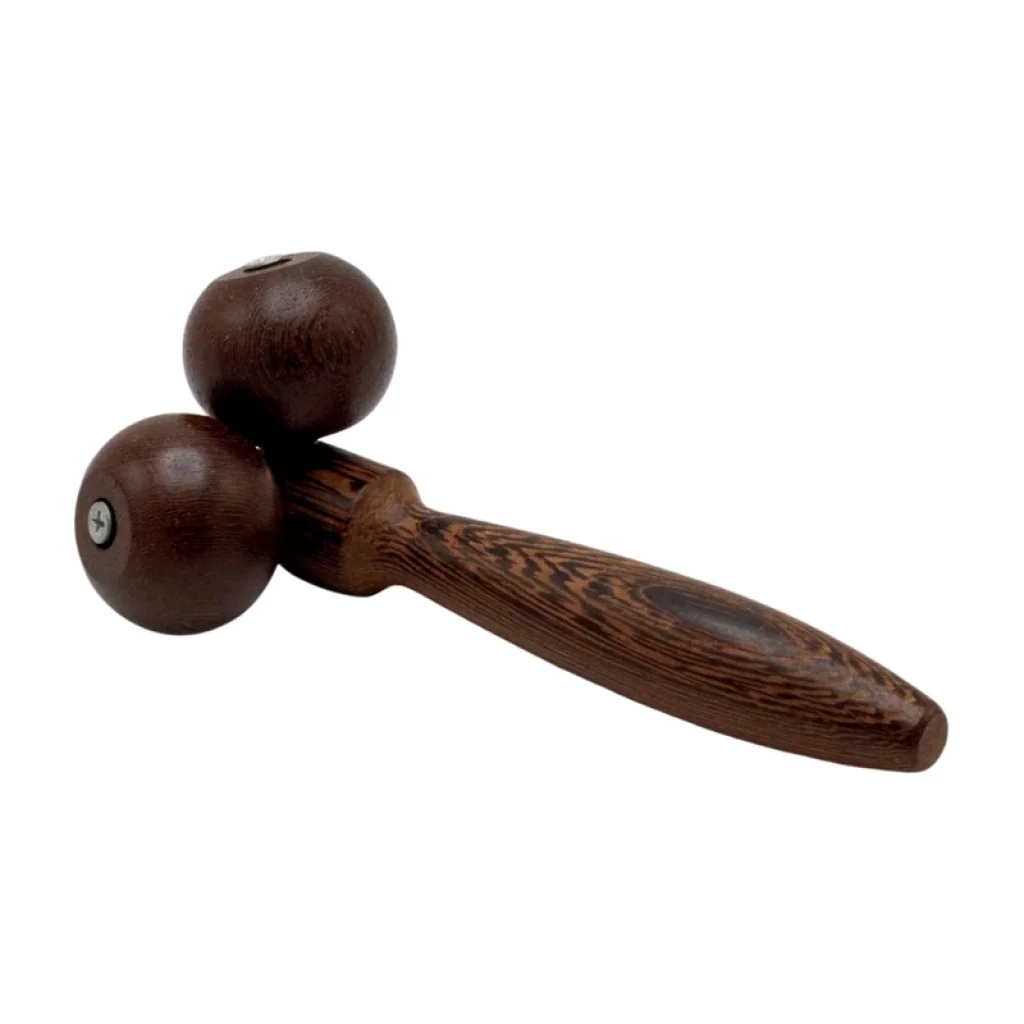 Dřevěný masážní váleček KULOVÝ 17 cm