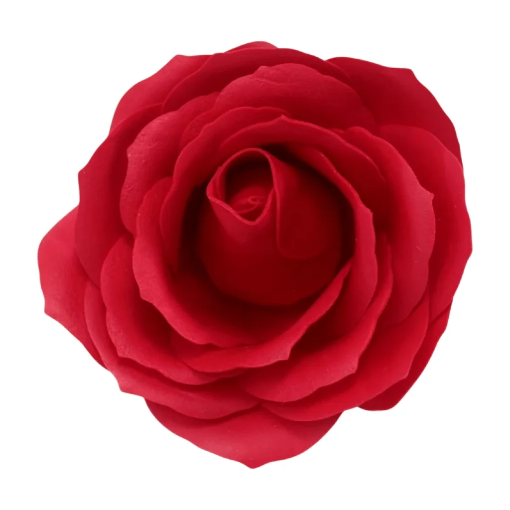 Mýdlový květ velký ČERVENÁ RŮŽE DIY 7 cm