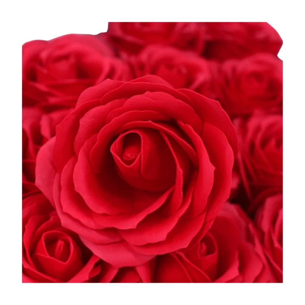 Mýdlový květ velký ČERVENÁ RŮŽE DIY 7 cm