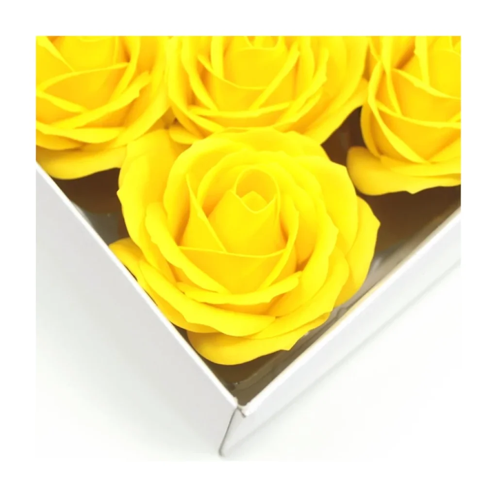 Mýdlový květ velký ŽLUTÁ RŮŽE DIY 7 cm