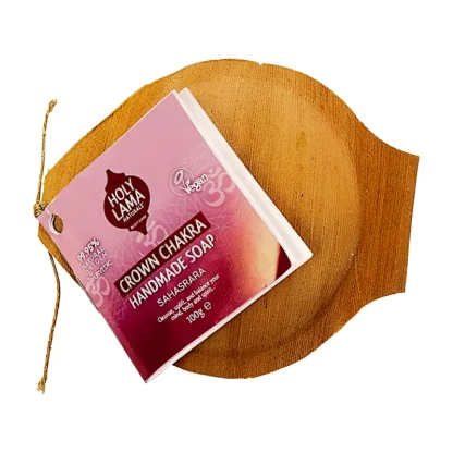 Ajurvédské mýdlo 7.ČAKRA v palmovém listu VETIVER & CEDR 100 g