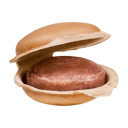 Ajurvédské mýdlo BERGAMOT & PAČULI v palmovém listu 100 g