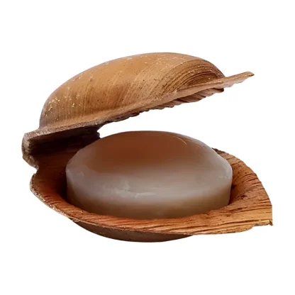 Ajurvédské mýdlo RŮŽE & GERÁNIUM v palmovém listu 100 g