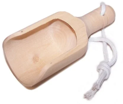 Dřevěná naběračka (Hemu dřevo) 9 cm