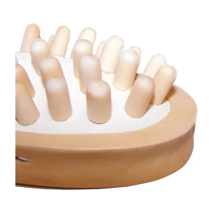 Dřevěný masážní kartáč na celulitidu 13 cm