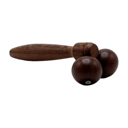 Dřevěný masážní váleček KULOVÝ 17 cm