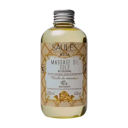Masážní olej  z přírodních rostlinných olejů GOLD 200 ml