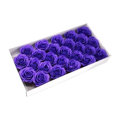 Mýdlový květ velký FIALOVÁ RŮŽE DIY 7 cm