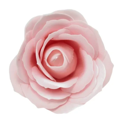 Mýdlový květ velký RŮŽOVÁ RŮŽE SVĚTLÁ DIY 7 cm