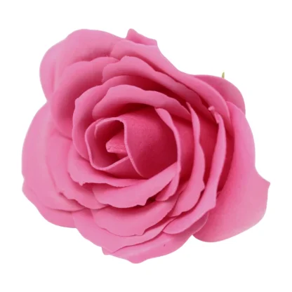 Mýdlový květ velký RŮŽOVÁ RŮŽE TMAVÁ DIY 7 cm