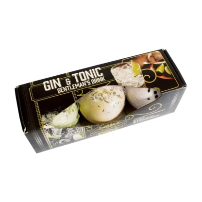 Sada šumivých bomb do koupele Koktejly GIN & TONIC 3 ks