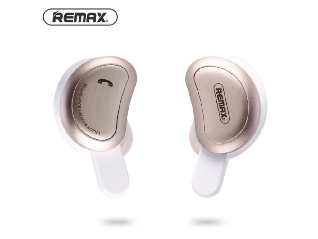 Bezdrátová sluchátka s nabíjecí krabičkou Remax TWS-1 gold