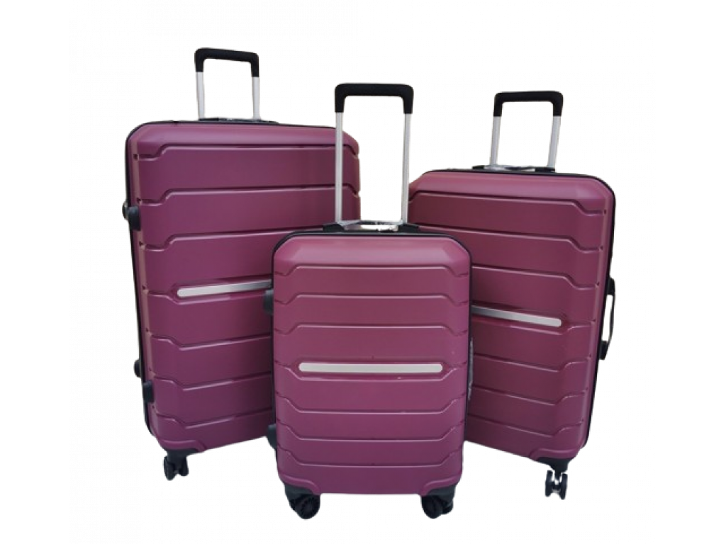 Cestovní kufry sada 3ks fialové