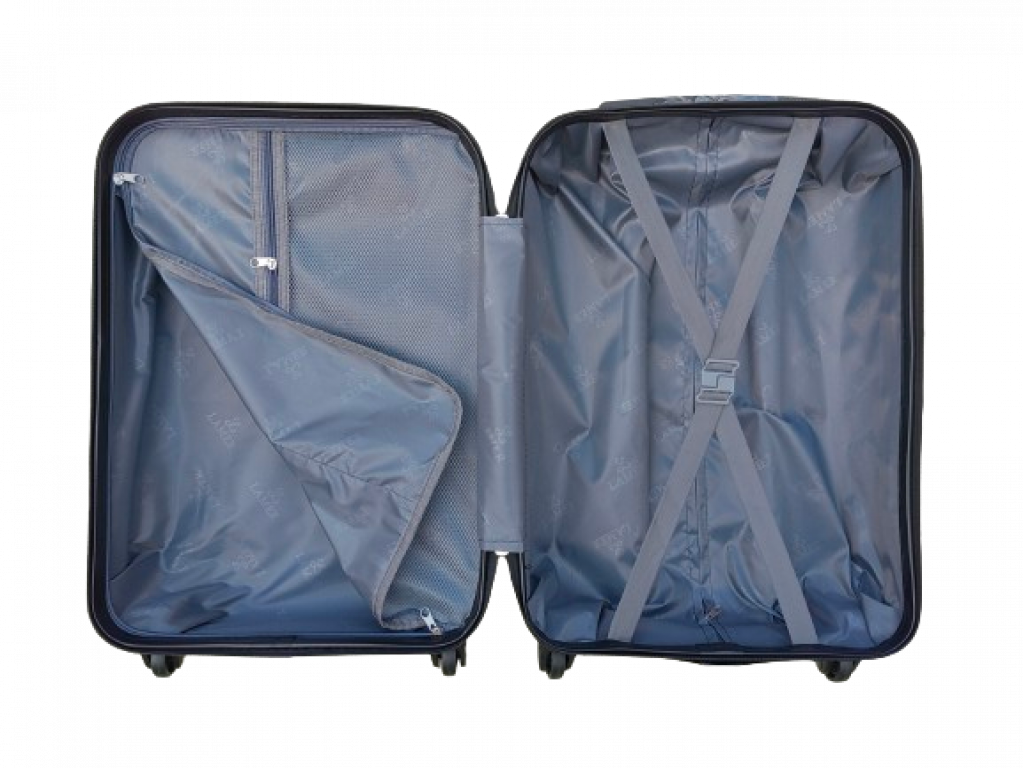 Cestovní kufry sada 3ks karbon, tmavě růžová