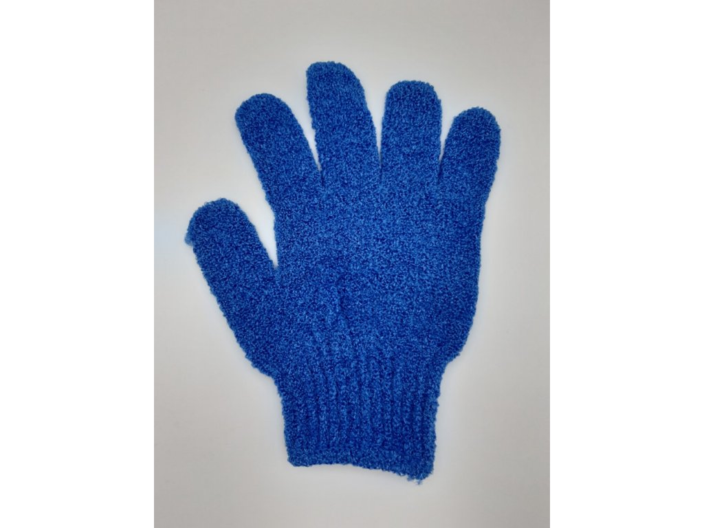 DZL GR003 peelingová rukavice masážní modrá