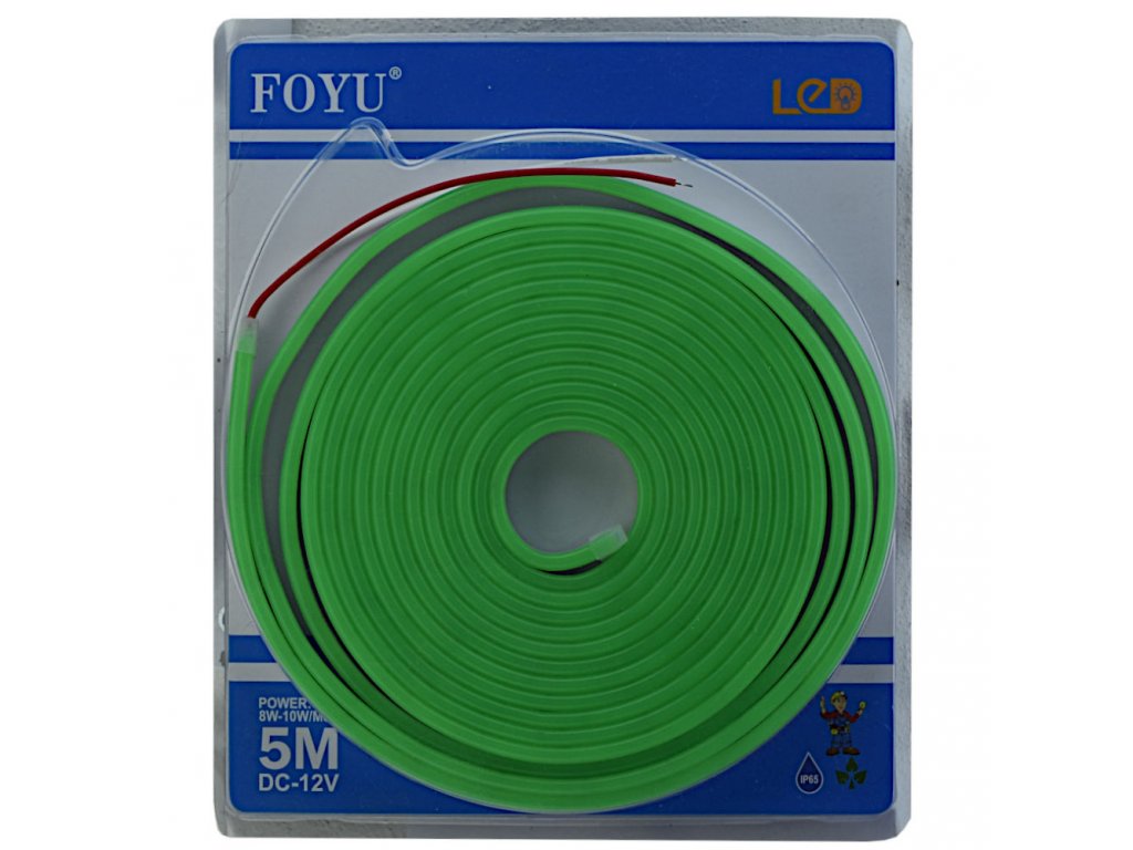 Levně DZL SJ-2186G NEON LED PÁSEK 12V 5M ZELENÝ