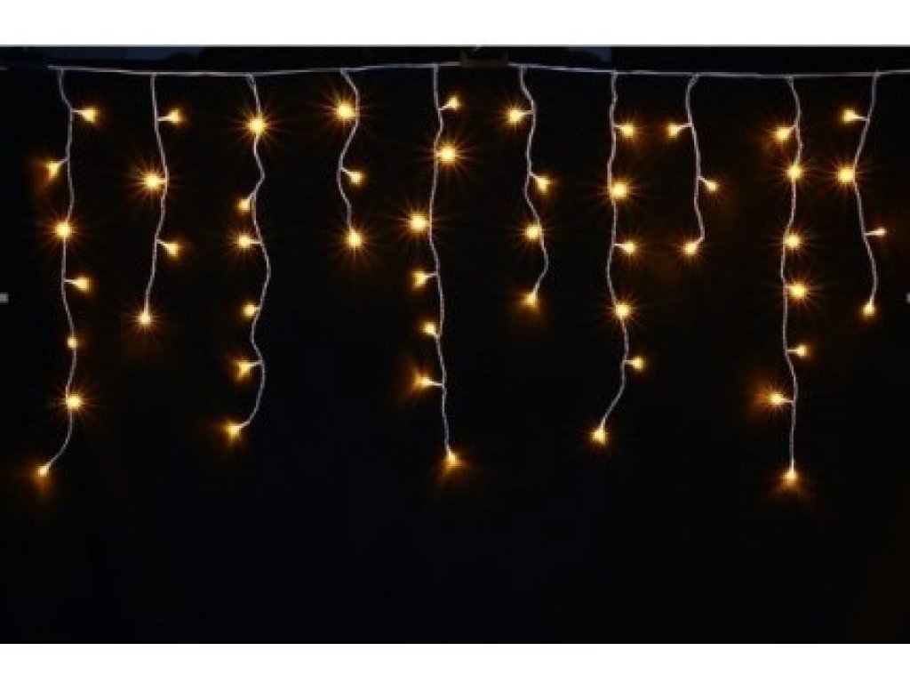 Závěs světelný vánoční LED až 630 diod, venkovní, teplá + studená bílá, blikající