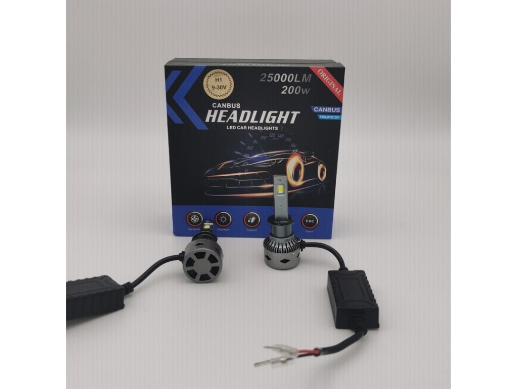 Levně FOYU A8 LED autožárovka headligts H1 CANBUS 10-30V 200W