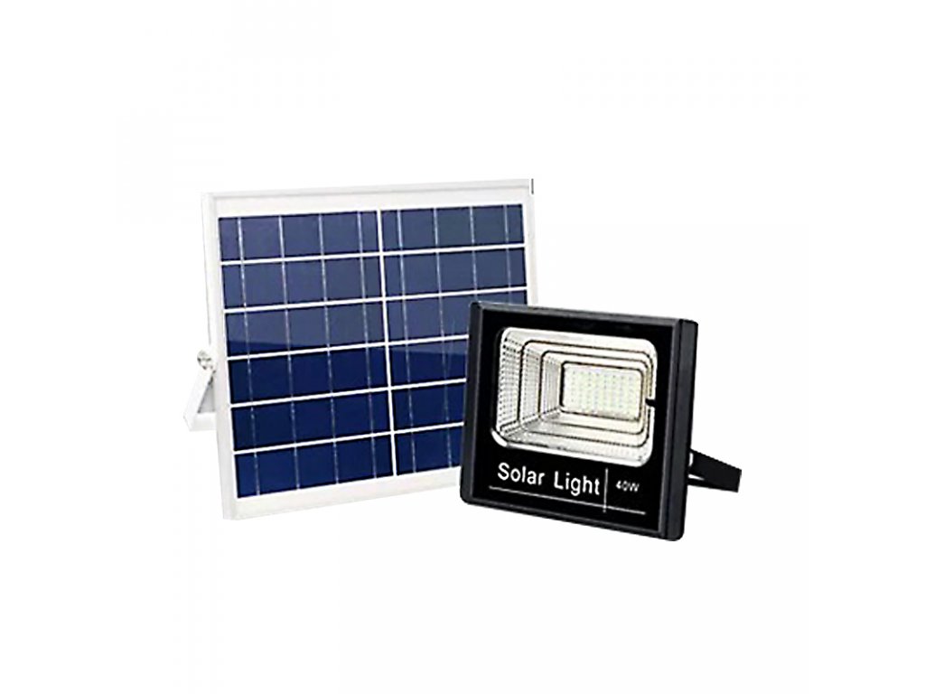FOYU FO-1225 LED solární lampa s panelem na dálkové ovládání až 400W