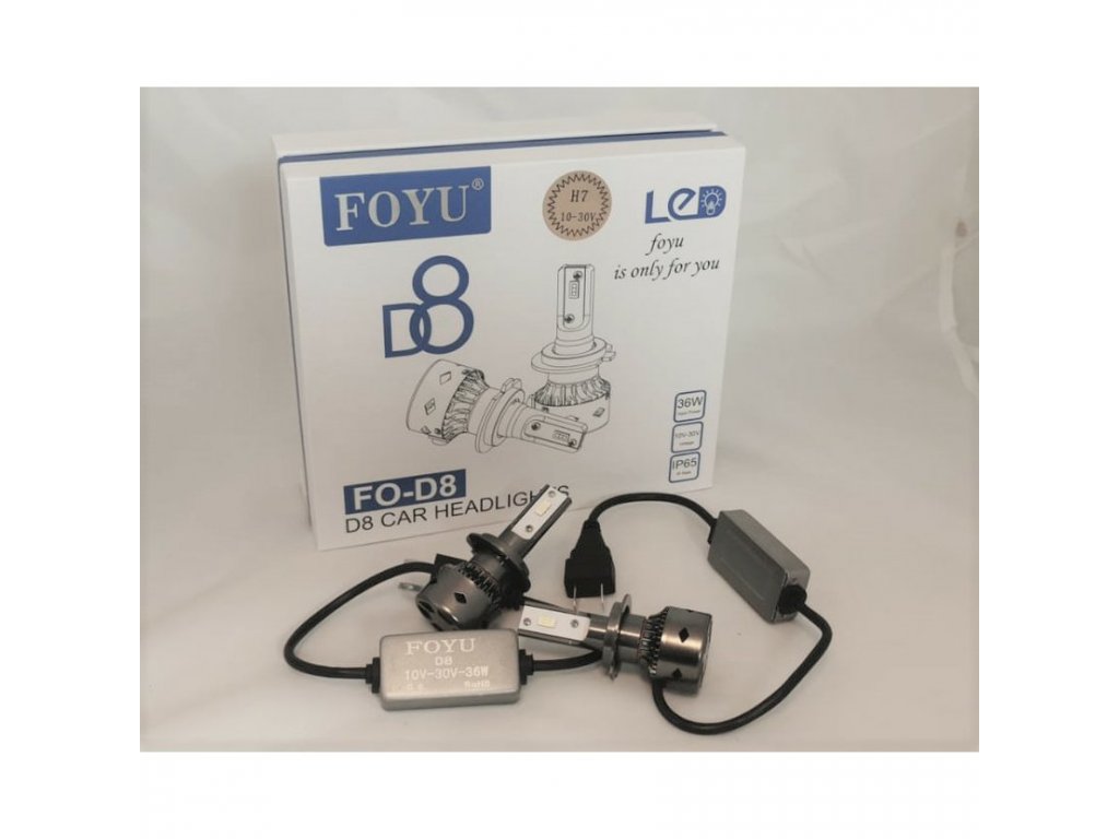 Levně FOYU FOD8 LED autožárovka headligts H7 CANBUS 10-30V 36W