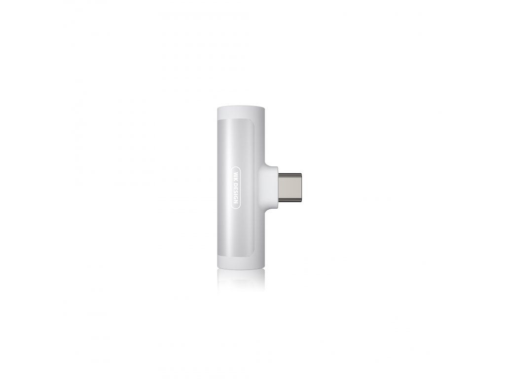 Levně Jack adaptér USB-C WK Design WDC-094a Bílý