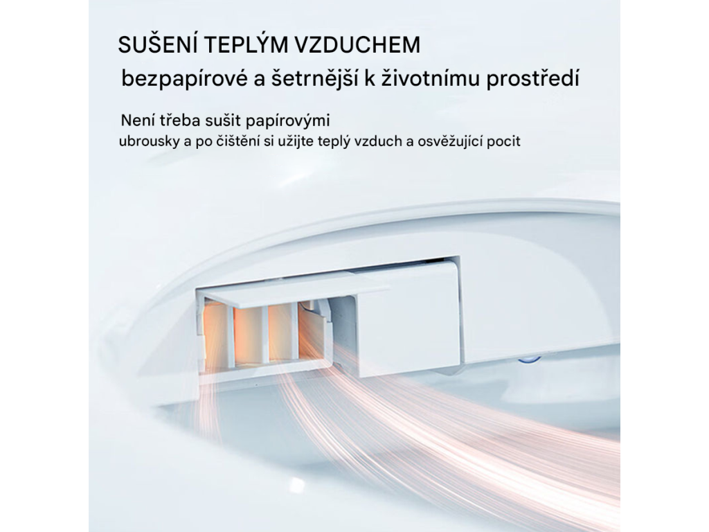 Japonský elektronický Bidet s dálkovým Ovládáním - STANDARD tvar "U"