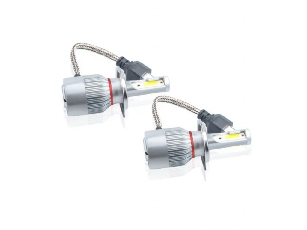 LED Headlights autožárovky C6 H7 6000K 36W3800LM 12V/24V - 2ks