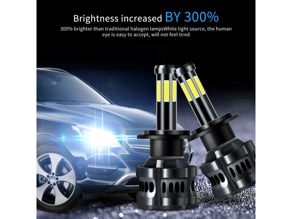 N9 LED žárovky H1 pro auta Headlight 300W - 2ks