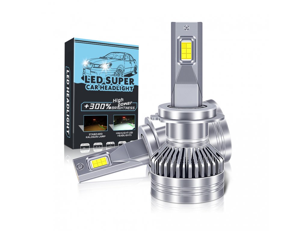 Levně C9 LED žárovky H7 pro nákladní auta, přední světlomety + 300% jas CANBUS - 2ks