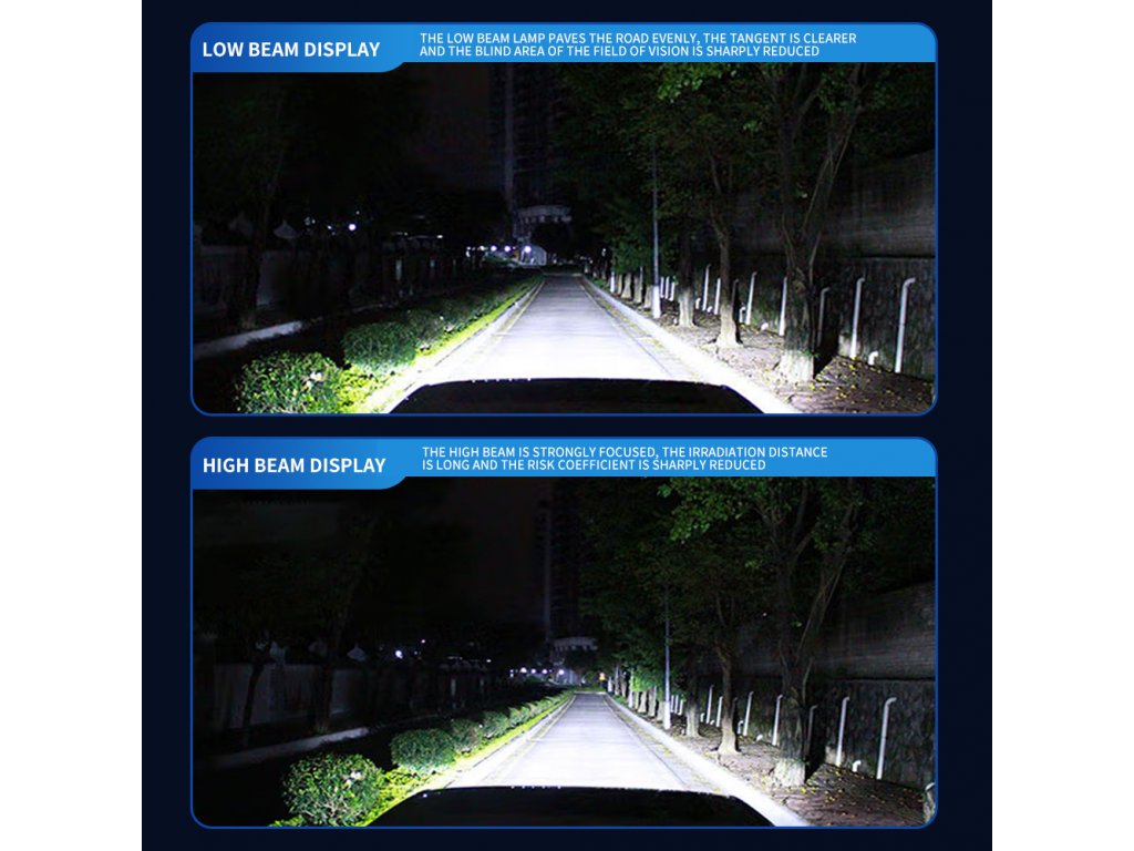  LED žárovky H7 pro nákladní auta C9 Přední světlomety + 300% jas CANBUS - 2ks