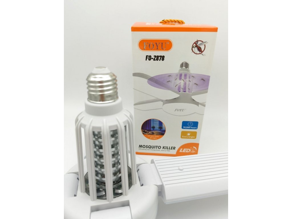 Mosquito killer LED žárovka / lapač komárů a létajícího hmyzu 2v1
