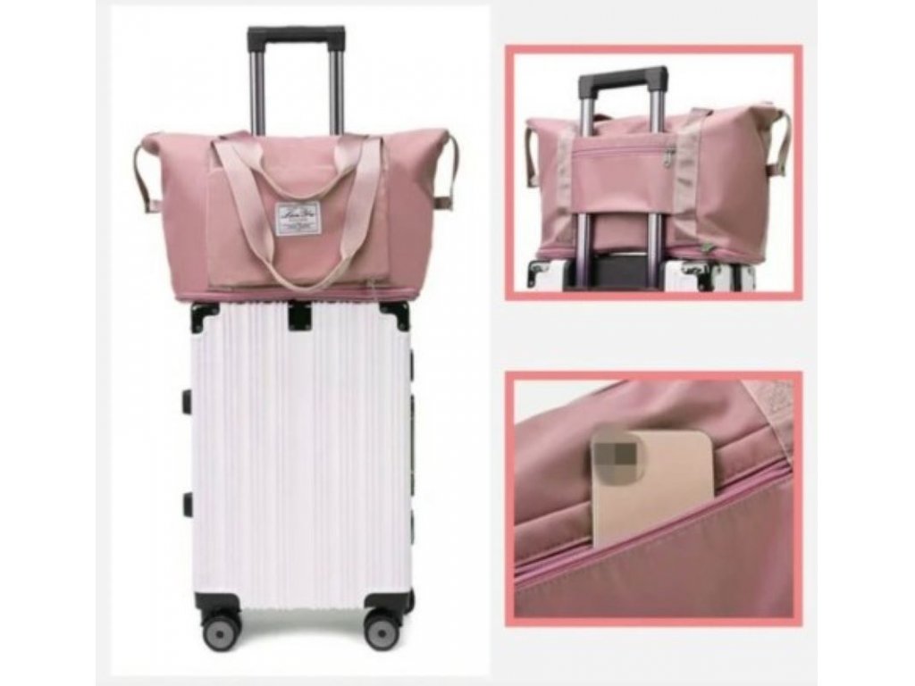 Multifunkční cestovní taška růžová
