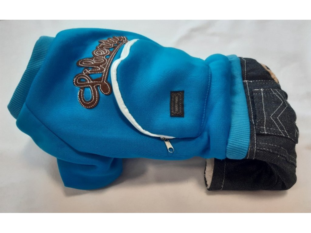 Obleček pro psy Mikina a kalhoty, modrý LIB-M01