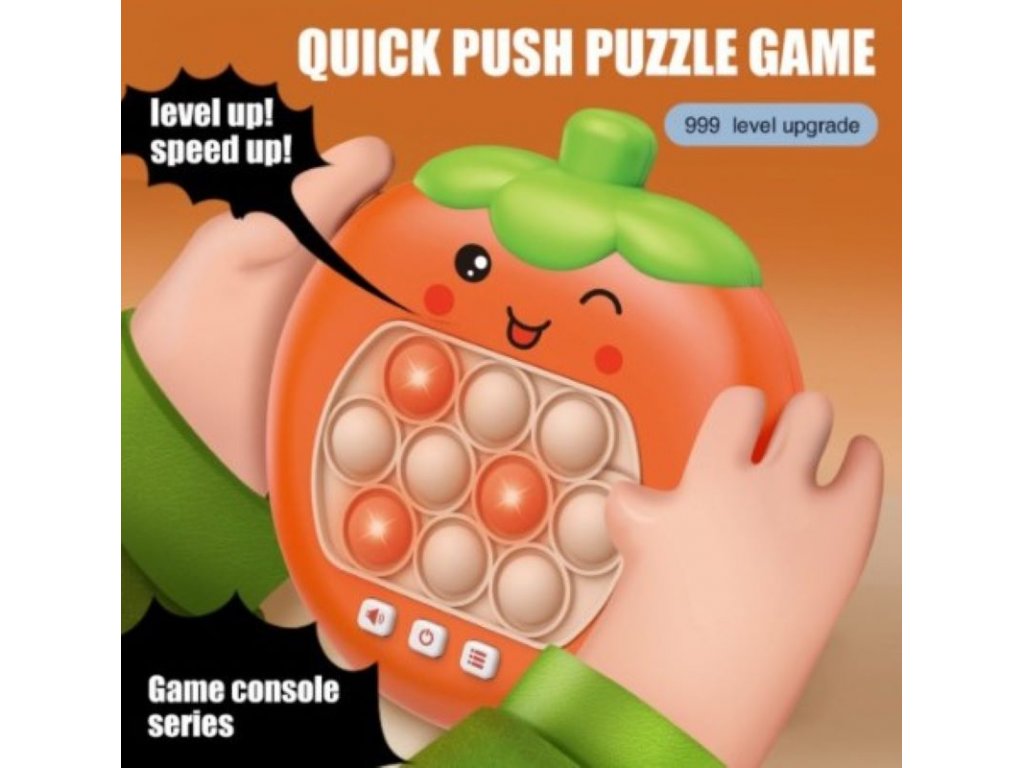 Quick push game Elektronická hra Pop It Jahoda