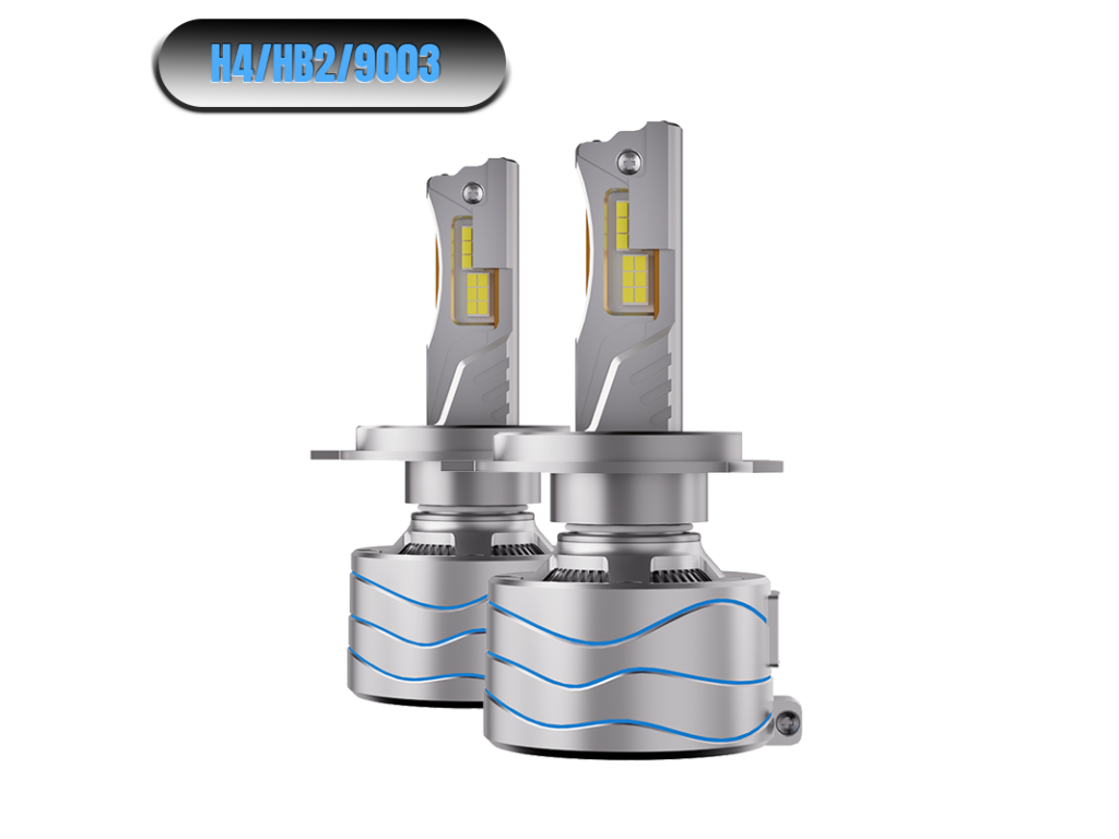 Levně S16 LED žárovky H4 pro auta přední světlomety 300W CANBUS - 2ks