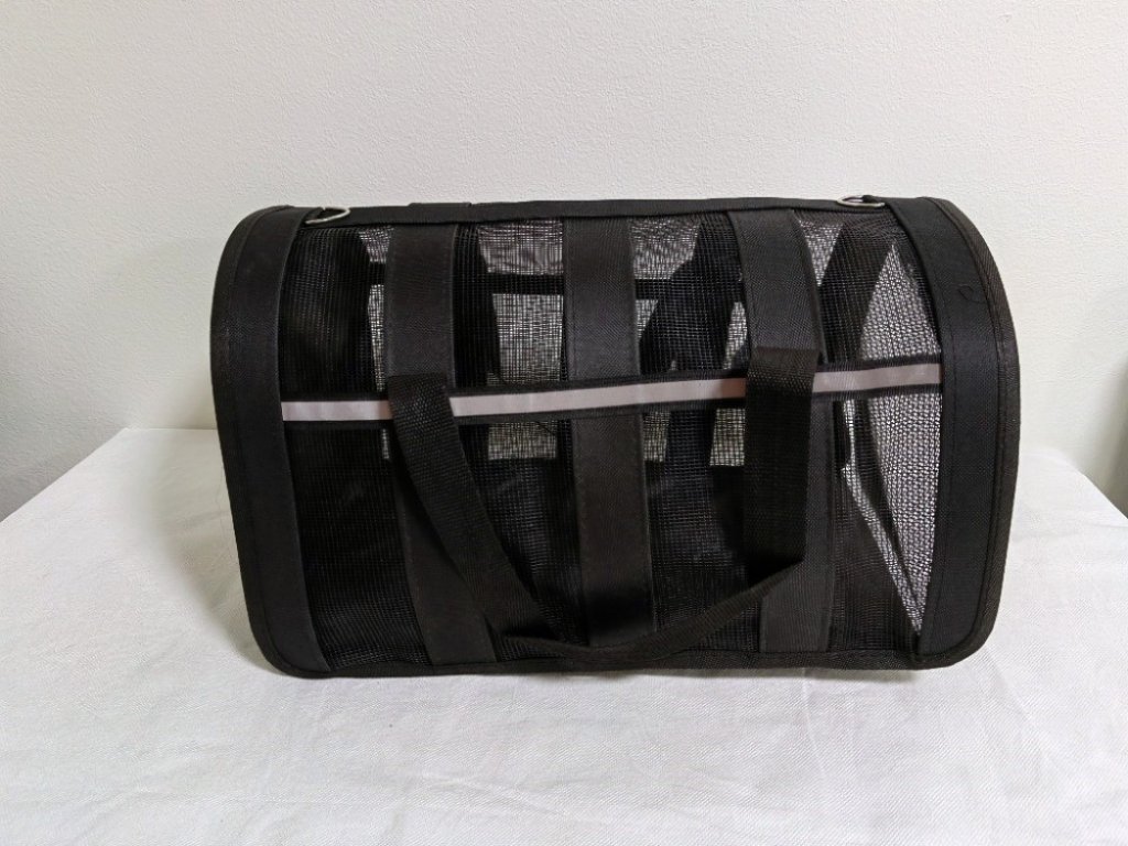 Skládací přenosná taška pro domácí zvířata černá, různé velikosti