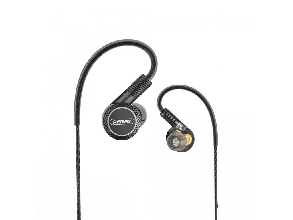 Sluchátka do uší s trojitými konvertory Remax RM-590 Černá