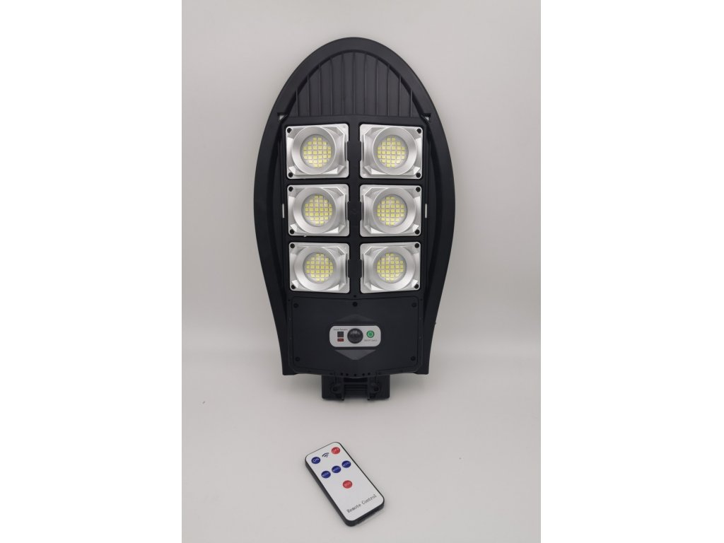 Levně Solární pouliční lampa s detektorem pohybu a dálkovým ovládáním 180W