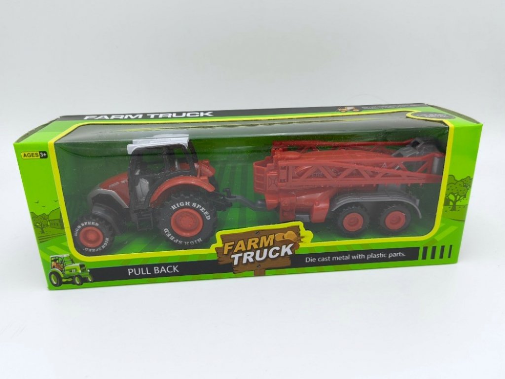 Traktor s postřikovačem