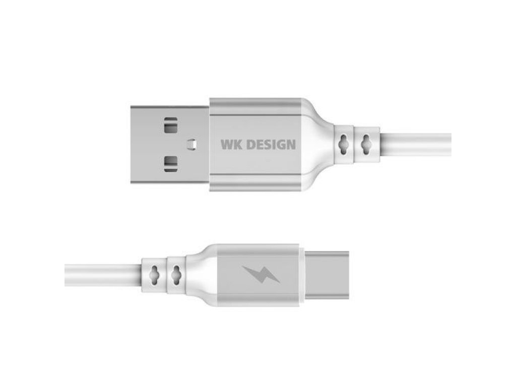 Levně USB-C datový kabel 1m WK Design WDC-073a Bílý