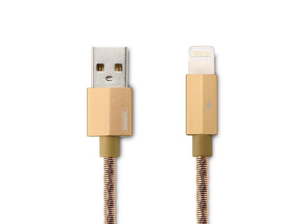 Levně USB datový kabel Lightning Remax RC-110i Zlatý