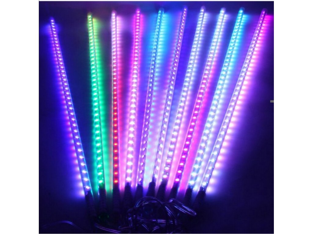 Vánoční LED osvětlení rampouchy vnitřní - barevná (30 cm)
