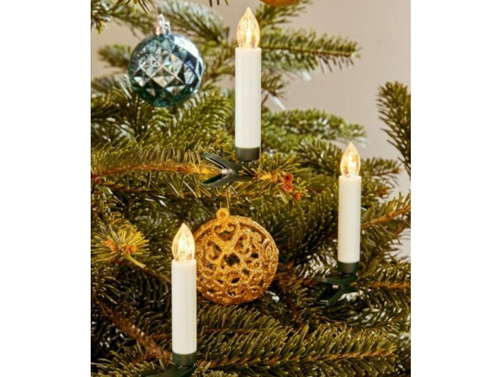 Vánoční LED svíčky na stromek s dálkovým ovládáním