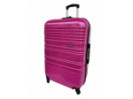 Cestovní kufr střední karbon, růžový