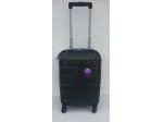 DZL BK037 cestovní skořepinový palubní kufr černý 22x50x35cm