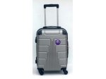 MINI S037 cestovní skořepinový palubní kufr stříbrný 33x20x50cm
