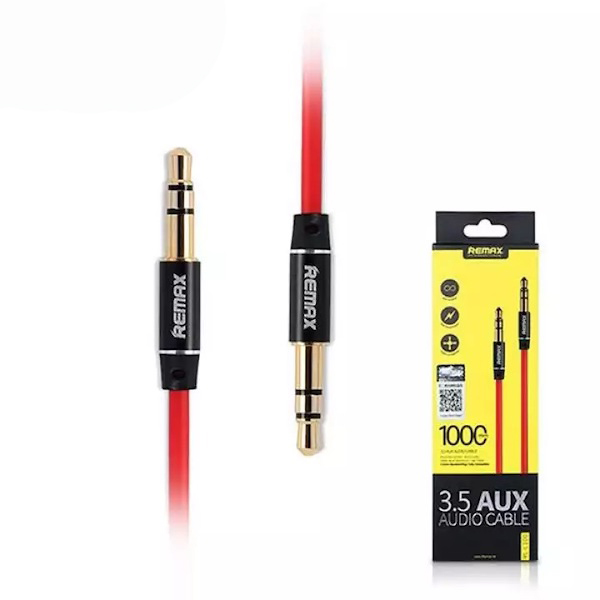AUX audio kabel 3.5 1m Remax RL-L100 červený